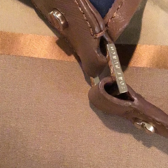 Tory Burch Tote Hobo Stacked Nylon Navy Bag - Picture 5 of 13